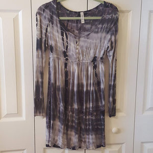 Zinna Tie-Dye Long Sleeve Tunic/Dress 0038